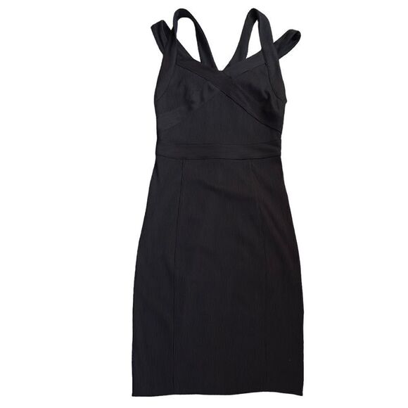 A/X ARMANI EXCHANGE Black Bandage Dress - Picture 2 of 13